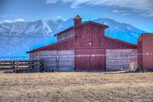 1374 N Rd 110, Mosca, CO 81146 - view of barn with a mountain view