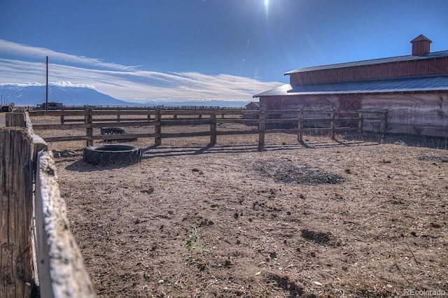 1374 N Rd 110, Mosca, CO 81146 - view of yard with a mountain view and an outdoor structure