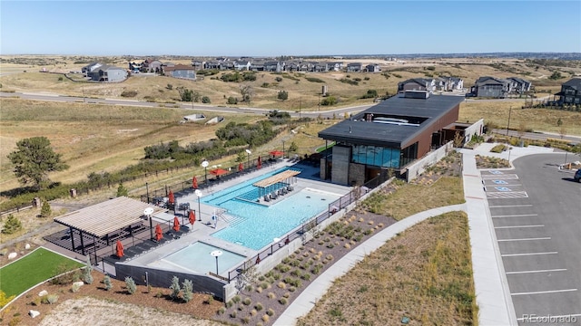 3038 Blithe Pt, Castle Rock, CO 80108 - view of subject property with a pool area