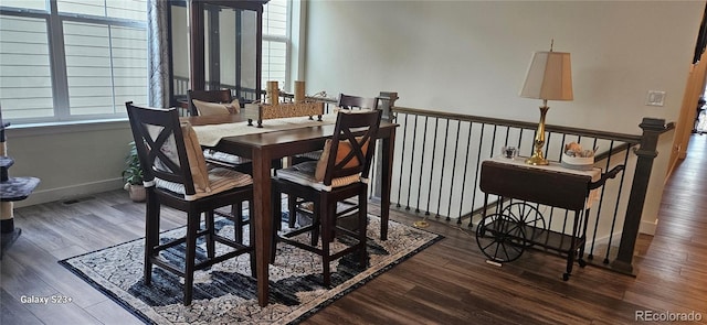 dining room featuring hardwood / wood-style flooring