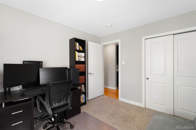 5125 Umatilla St, Denver, CO 80221 - home office featuring carpet flooring and baseboards