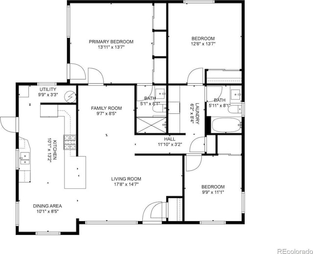 5125 Umatilla St, Denver, CO 80221 - floor plan / room layout