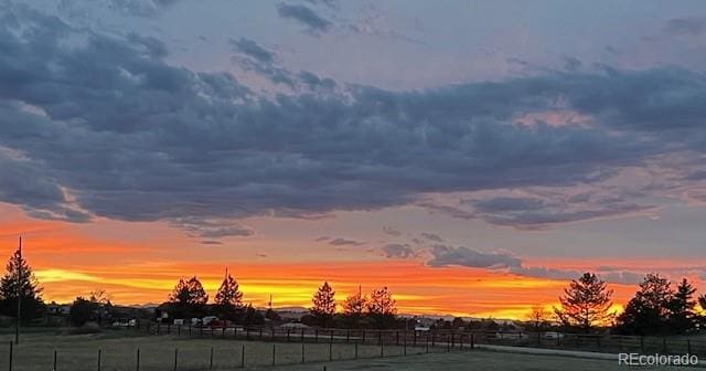 view of nature at dusk