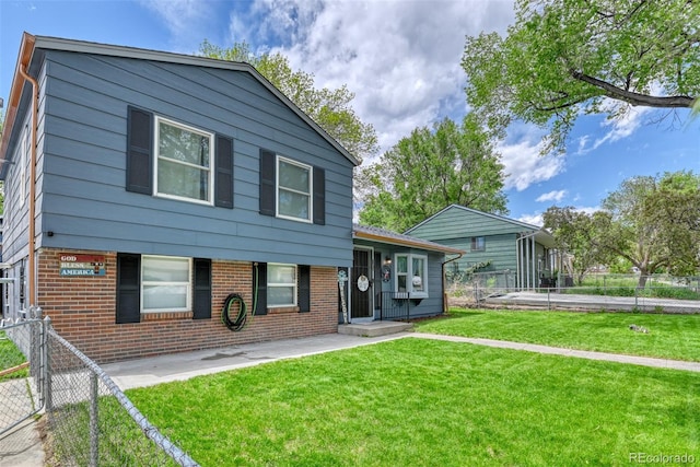 12 Arrawanna St, Colorado Springs, CO 80909 - tri-level home featuring brick siding