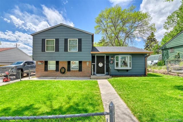 12 Arrawanna St, Colorado Springs, CO 80909 - split level home with brick siding