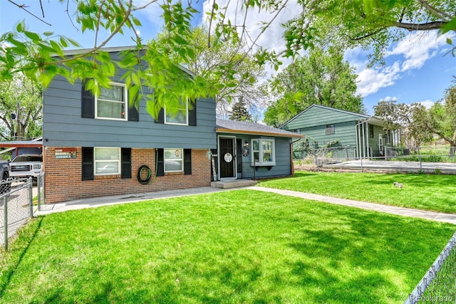 12 Arrawanna St, Colorado Springs, CO 80909 - split level home with brick siding