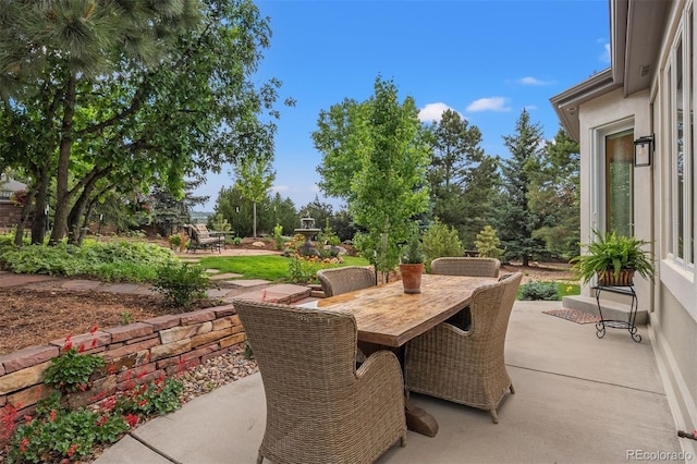 1999 Champions Cir, Castle Rock, CO 80104 - view of patio / terrace featuring outdoor dining area