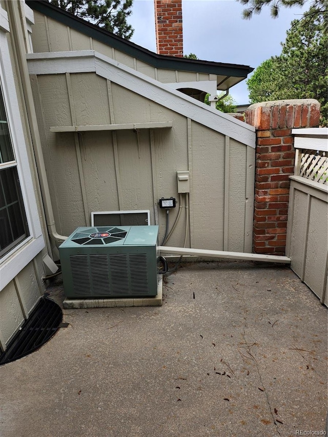 exterior view of a central AC unit
