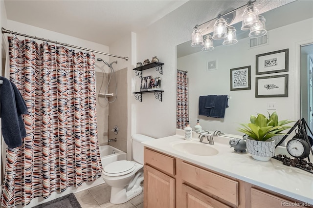 4875 S Balsam Way Unit 6-202, Littleton, CO 80123 - bathroom with vanity, tile patterned flooring, and shower / bath combo with shower curtain