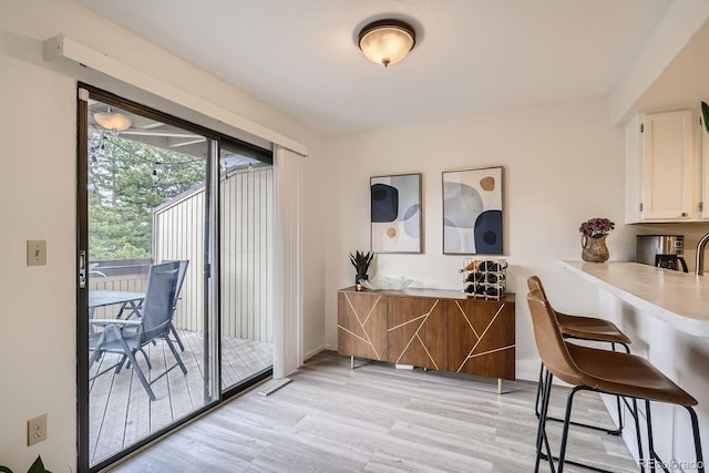 108 S Holman Way, Golden, CO 80401 - dining area with light wood-type flooring