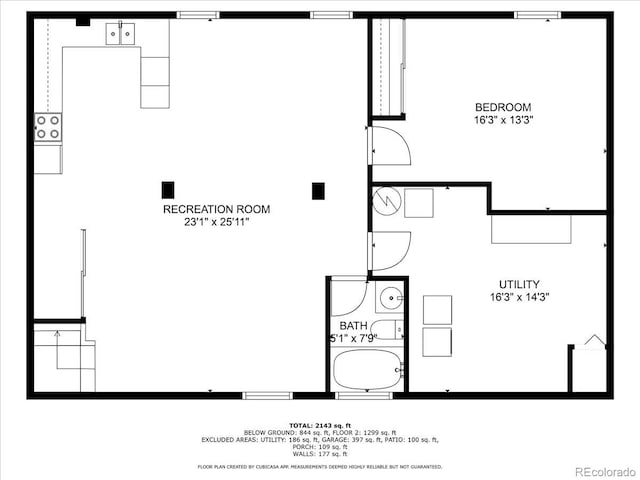 4351 S Evanston Ct, Aurora, CO 80015 - view of room layout