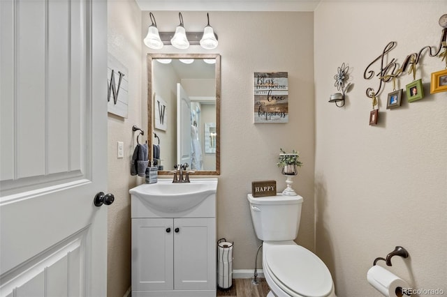 3871 Starry Night Loop, Castle Rock, CO 80109 - half bathroom featuring vanity and toilet