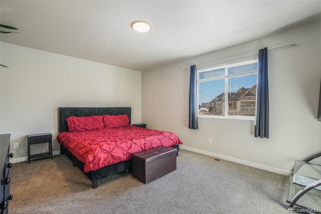 bedroom featuring carpet floors