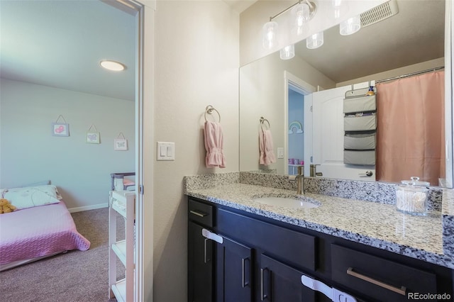 bathroom featuring vanity