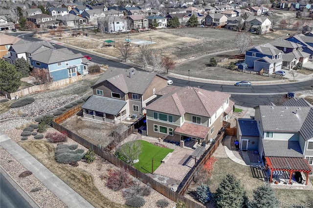 drone / aerial view featuring a residential view