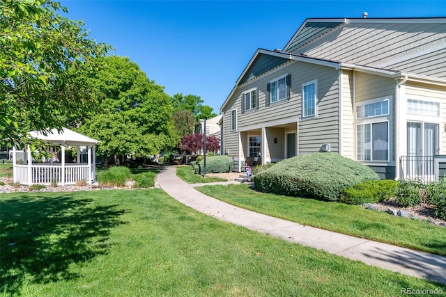 930 Button Rock Dr Unit 28, Longmont, CO 80504 - view of grassy yard with a gazebo