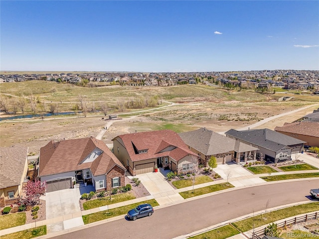 aerial perspective of suburban area