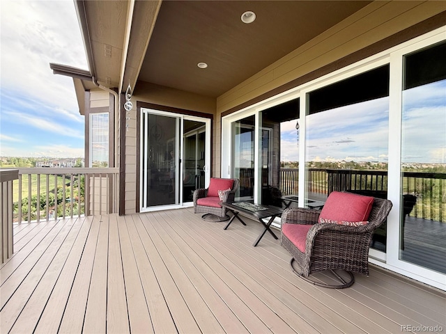 6450 S Riverwood Ct, Aurora, CO 80016 - view of wooden deck