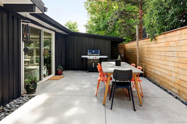 2525 S Meade St, Denver, CO 80219 - view of patio / terrace with grilling area and outdoor dining area