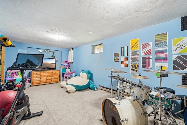 143 Juniper Rd, Black Hawk, CO 80422 - rec room featuring a textured ceiling and carpet