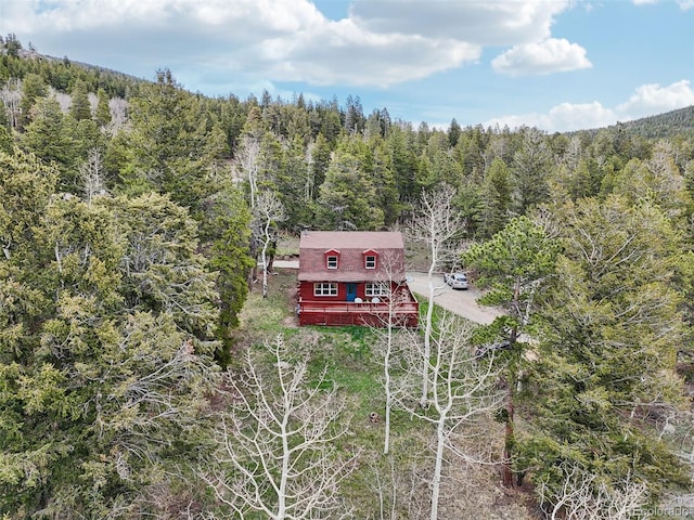 143 Juniper Rd, Black Hawk, CO 80422 - aerial view of property and surrounding area with a heavily wooded area
