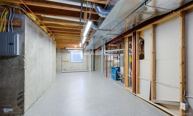 2425 Waneka Lake Trl, Lafayette, CO 80026 - below grade area featuring electric panel, baseboard heating, and a heating unit