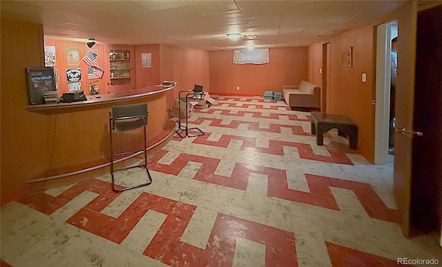 200 W 5th St, Julesburg, CO 80737 - indoor dry bar with built in shelves