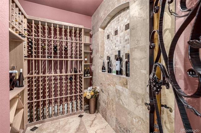 648 Ruby Trust Dr, Castle Rock, CO 80108 - wine room with stone finish flooring