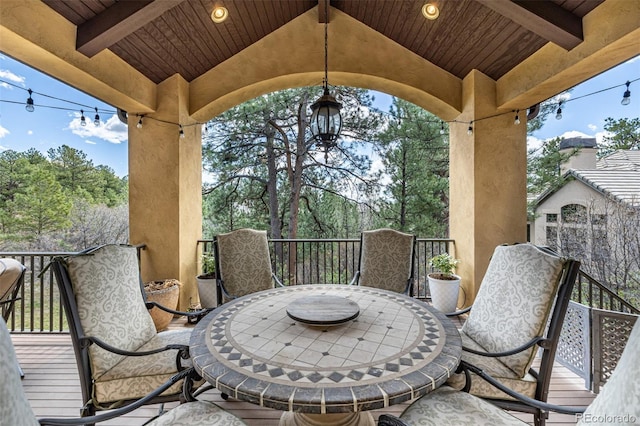648 Ruby Trust Dr, Castle Rock, CO 80108 - view of patio with a balcony