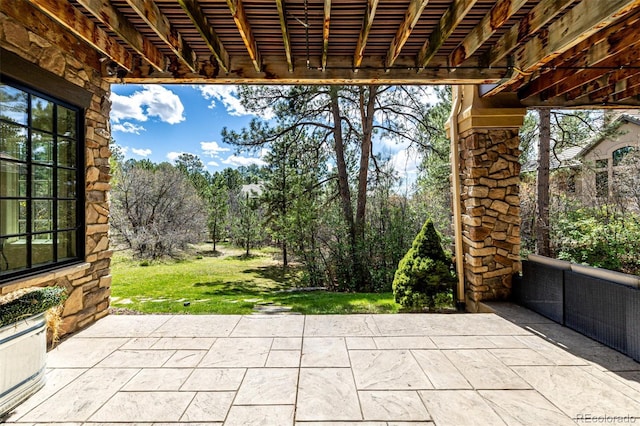 648 Ruby Trust Dr, Castle Rock, CO 80108 - view of patio featuring view of scattered trees