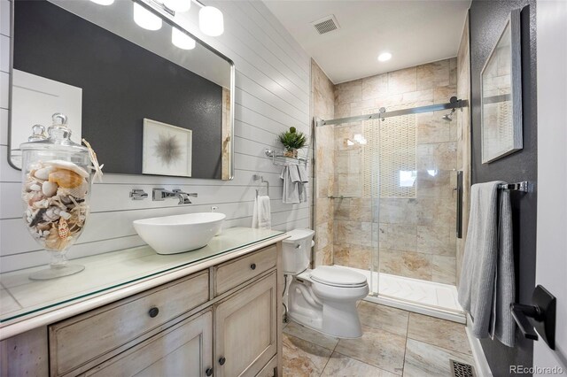 20243 High Pines Dr, Monument, CO 80132 - full bath featuring vanity, toilet, and a stall shower