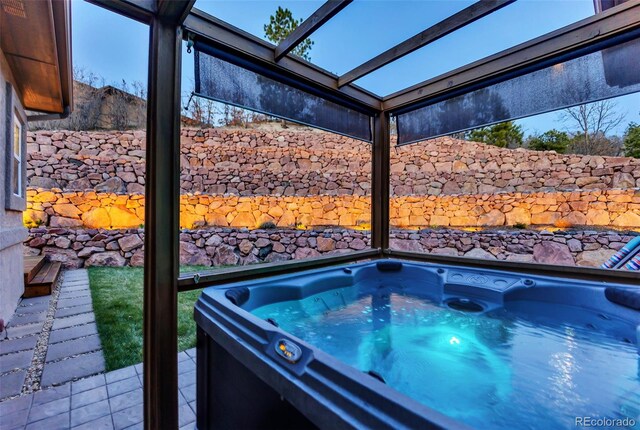 20243 High Pines Dr, Monument, CO 80132 - view of pool with a hot tub