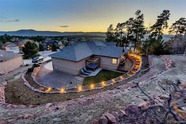 20243 High Pines Dr, Monument, CO 80132 - view from above of property featuring a mountainous background