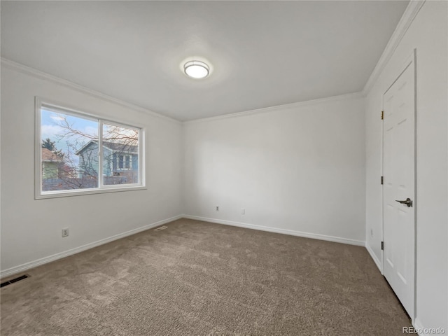 3913 Roosevelt Ave, Wellington, CO 80549 - carpeted empty room featuring crown molding