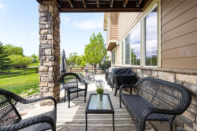 17378 W 78th Dr, Arvada, CO 80007 - view of patio / terrace with a grill and outdoor lounge area