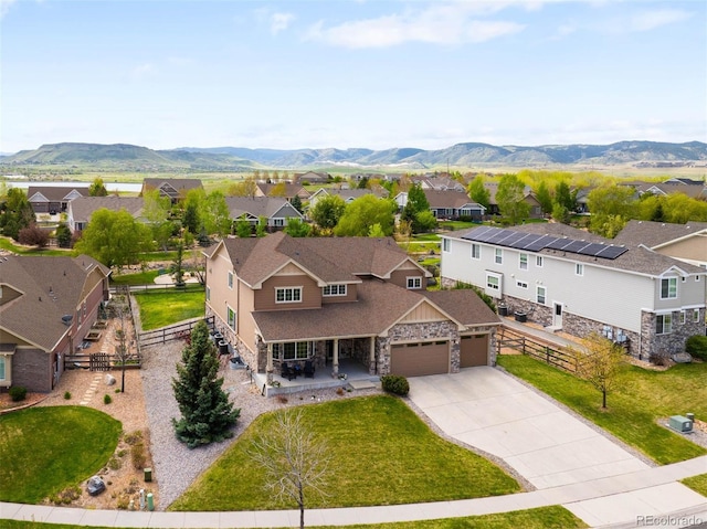 17378 W 78th Dr, Arvada, CO 80007 - aerial view of residential area with a mountain backdrop