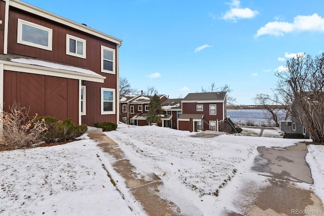 view of snowy yard