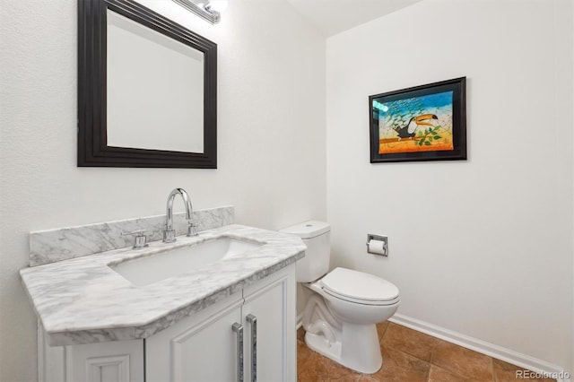 10166 Grove Loop Unit D, Westminster, CO 80031 - half bathroom with vanity, toilet, and baseboards