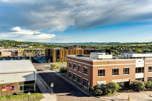 view of city with a mountain view