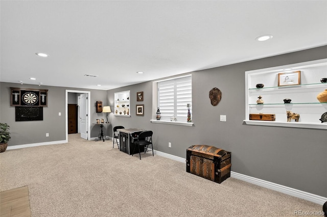 8582 E 148th Ln, Thornton, CO 80602 - game room featuring carpet flooring and recessed lighting