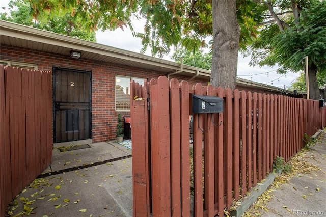 view of entrance to property