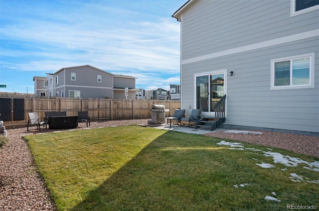 view of yard with a patio