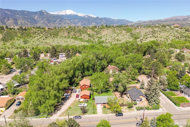1528 N Chestnut St, Colorado Springs, CO 80907 - aerial view of a mountain backdrop
