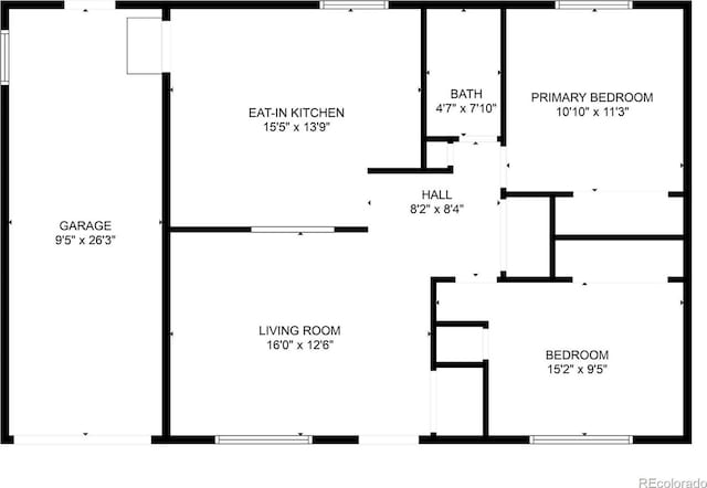 1528 N Chestnut St, Colorado Springs, CO 80907 - floor plan / room layout