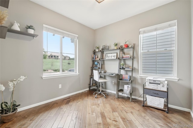 16226 W 94th Dr, Arvada, CO 80007 - office with hardwood / wood-style flooring and baseboards