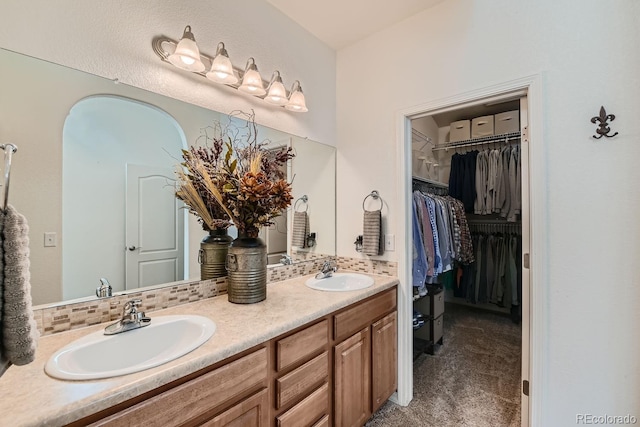 bathroom featuring vanity