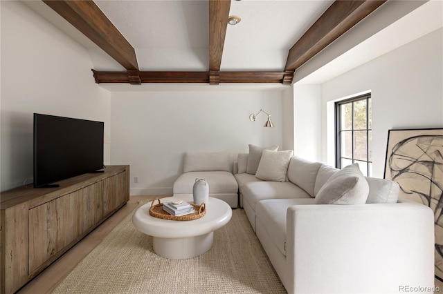 5800 E 6th Avenue Parkway, Denver, CO 80220 - living room with beam ceiling