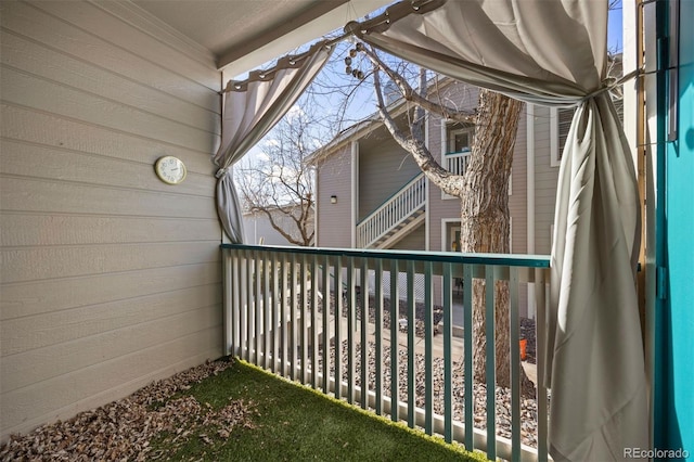 view of balcony