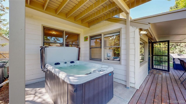 941 E 130th Cir, Thornton, CO 80241 - wooden deck featuring a hot tub