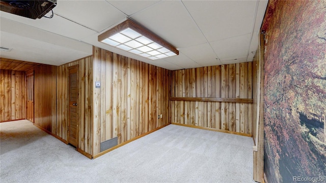 941 E 130th Cir, Thornton, CO 80241 - finished below grade area featuring wooden walls and carpet flooring